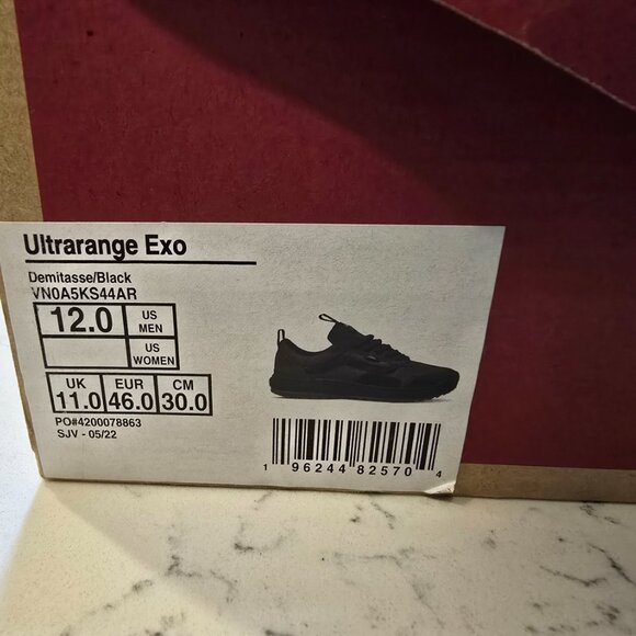 New Vans UltraRange EXO MTE-1 Demitasse/Black Sneakers Low-Top Mens Size 12 NEW - Picture 10 of 15